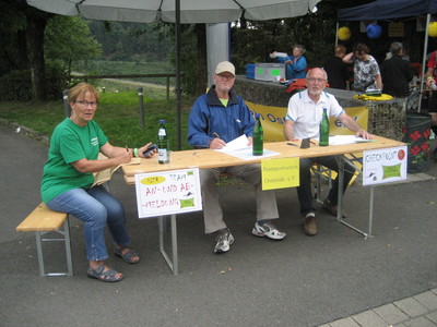 Registrierung mit der Verantwortlichen Marianne Lossie