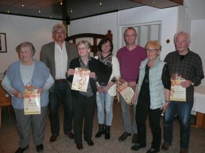 v.l. Hedwig Bliedung, Hans-Reinhard Haase, Erika Peetz, Regina-Angela Ludwig, Michael Brückner, Marianne Lossie, Helmut Schwarzbrunn